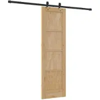 vidaXL Schiebetür ORKDAL Natur 61 x 198,5 cm Massives Kiefernholz