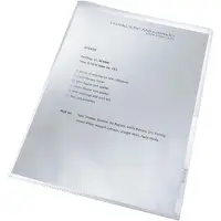 Leitz Recycle Klarsichthülle 90% Recycelt DIN A4 Genarbt Transparent 140 Mikron PP (Polypropylen) Öffnung oben und rechts 100 Stück