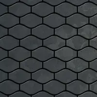 ALLOY Mosaik Fliese Massiv Metall Rohstahl Gewalzt Grau 1,6mm Stark Karma-rs 1 Paket mit 10 Matten 0,86 m2 Grau