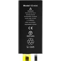 Clappio , Ersatz-Akku ohne BMS (2227mAh) für Apple iPhone 12 Mini, Schwarz