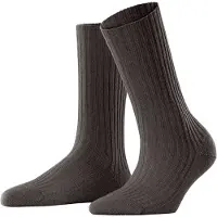 Falke Socken Damen Cosy Wool Boot Dark Brown-Schuhgröße 39 - 42