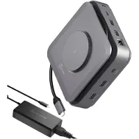 J5CREATE JCD3199P-EN, Kabelgebunden, USB 3.2 Gen 2 (3.1 Gen 2) Type-C, 140 W, 10,100,1000 Mbit/s, Gr