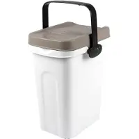 Zolux Petfood-Container 7 lt, braun/weiss, mit Henkel