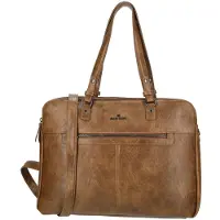 Enrico Benetti Julia Laptop Shoulderbag 15" cognac