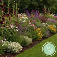 Green Boutiq GreenboutiQ - Staudenpaket - Bienen- und Schmetterlingsanziehend - 24 Stauden - Für 3 m2 - Pflegeleicht - Topf 11cm