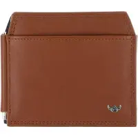 Golden Head Leder Geldklammer Kartenhalter Polo RFID Protect Clip-Scheintasche 1923 Cognac braun
