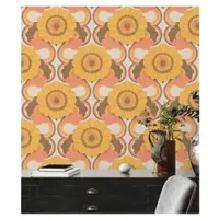 A.S. Création Vliestapete "Retro Chic Blumen-Tapete Mustertapete Vintage Blumen" matt strukturiert Vliestapete Blattmuster für Schlafzimmer Küche Wohnzimmer Blumen Flur