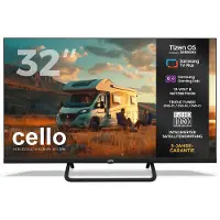Cello 32" Full HD Smart TV mit Tizen OS, Triple Tuner, WLAN/Bluetooth, 12/24/230V – ideal für Camping, Wohnmobil & Wohnwagen