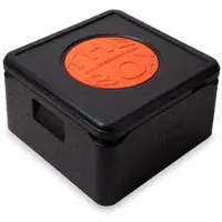 Saarpor The Box Thermobox Pizza Mittel - Volumen: 41 x 41 x 24 cm (21 Liter) - Nutzhöhe: 17,5 cm - 1 Isolierbox aus EPP Kunststoff