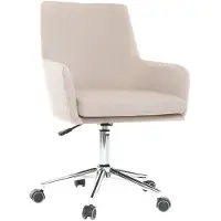 Miliboo - Design Bürosessel Stoff Natur SHANA