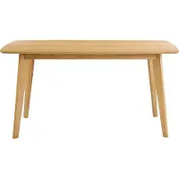 Miliboo - Skandinavischer Esstisch in hellem Eichenholz L150 cm LEENA