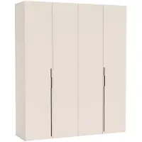 Masseno Drehtürenschrank ANCONA 200/240/58cm 4-türig Kaschmir