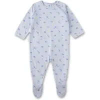 Sanetta Baby-Strampler hellblau Tiere 92