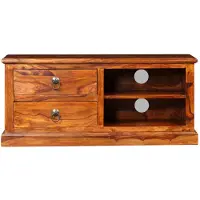 vidaXL TV-Schrank Massivholz Akazie 90x30x40 cm