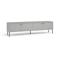 Masseno TV-Schrank NIMB 207 cm Fernsehschrank mit 4 Türen TV-Lowboard für Wohnzimmer Modern 207x40,5x54,8 cm Grau