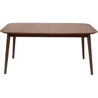Miliboo - Erweiterbarer Tisch mit integrierten Verlängerungen rechteckig aus dunkelbraunem Holz B160-210 cm ANK