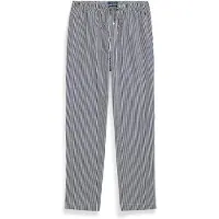 Ralph Lauren für Herren. 714899509050 Pyjama-Hose aus Baumwolle mit marineblauen Streifen (XS), Heimtextilien