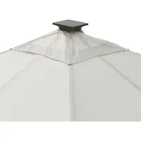 Leco , Ersatz-Dachtextil für "Solarpavillon LINA 3 x 3 m", lichtgrau