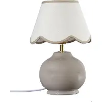 PR Home Tischlampe Nell, braun / rost, für Wohn- / Esszimmer, Keramik, Landhaus / Rustikal, Tischlampe