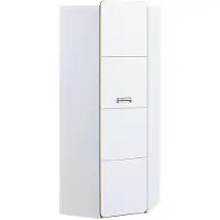 Masseno Drehtürenschrank MANTI 71/188/71cm 1-türig Weiß
