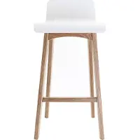 Miliboo - Barstuhl aus Holz - 65 cm - skandinavisch - BALTIK
