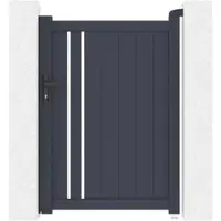 Casanoov Tor In Der Breite Verstellbar Giona 100x140cm Grau Aluminium