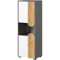 Masseno Drehtürenschrank ARCADA 50/144/38cm 2-türig Eichefarben