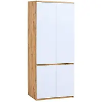 Masseno Drehtürenschrank KRYOS 80,1/195,2/52cm 2-türig Eiche Wotan
