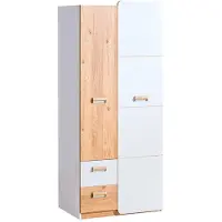 Masseno Drehtürenschrank MANTI 80/188/52cm 2-türig Weiß