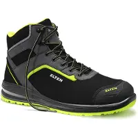 ELTEN Sicherheitsstiefel LOAN XXSports Pro black-lime Mid ESD S3, Gr. 42
