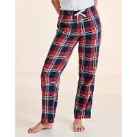 SF Women Damen tartan lounge trousers Schlafanzug SK083 red-navy check XXL