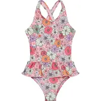 Color Kids Badeanzug - Coral Blush m. Print - - 6 Jahre (116) - Bademode