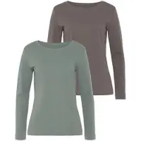 Vivance Langarmshirt in mint, taupe | Gr.: 44-46