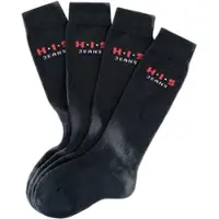 H.I.S. H.I.S Kniestrümpfe in schwarz | Gr.: 19-22