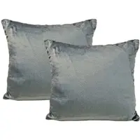 Jack 2er Set Teddy Flausch Kissen 40x40 in grau | Gr.: 50x30-cm