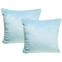 Jack 2er Set Teddy Flausch Kissen 40x40cm in hellblau | Gr.: 40x40 cm