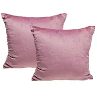 Jack 2er Set Teddy Flausch Kissen 40x40cm in Antik Rosa | Gr.: 50x50 cm