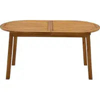Miliboo - Ausziehbarer Gartentisch mit integrierter Verlängerung aus Massivholz B160-210 cm MAYEL