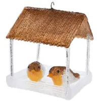 Christmas Decoration Vogelhaus LED Dekoration 185x165x230mm Braun Baldachin