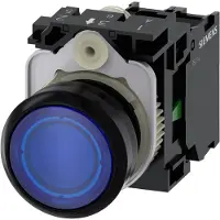 Siemens Drucktaster 1f bl rnd Ř22mm 1S 3SU1103-0AB50-1BA0
