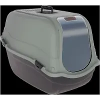Kerbl Katzentoilete Emma Eco XL ( mit Filter, 65x44x46, schwarz/grüngrau) 80979