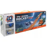 ISO 26527 TIR-Lastwagen mit Garage und Rutsche + 6 Spielzeugautos