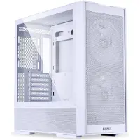 Lian Li LANCOOL 206, Tower, PC, Weiß, ATX, micro ATX, Mini-ITX, Stahl, Gehärtetes Glas, Gaming
