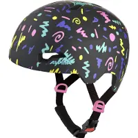 Alpina Fahrradhelm Hackney schwarz-Konfetti matt, Gr 47-51cm