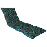 Jardin PRIVE Sunlounger-Kissen „Flocons Brasilia“ Blau 180 x 56 x 10 cm, wasserabweisend, Polyester/Baumwolle, Polyurethan-Flocken