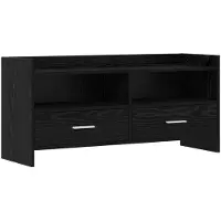 vidaXL TV-Schränk 100 x 33 x 47 cm Schwarze Eiche Holzwerkstoff