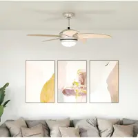 vidaXL Deckenventilator mit Licht und Fernbedienung 110 cm Sonoma