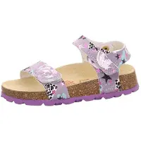 Superfit Leder-Sandalen in Lila - 32