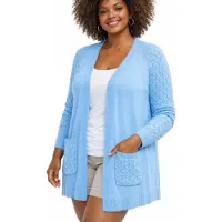 Kangaroos Cardigan casual Stil, bequeme Passform, mit Raglanärmeln, große Größen