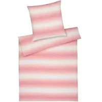 Elegante Halbleinen Bettwäsche Layer wassermelone 140x200 cm + 70x90 cm